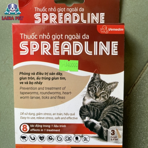 Thuốc nhỏ gáy spreadline 2.5-7.5kg/tuýp