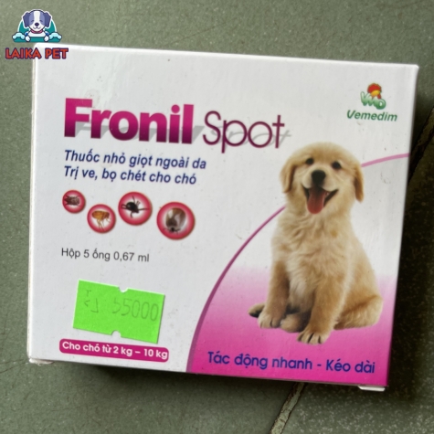 Nhỏ gáy fronil spot hộp 5 ống 0,67ml