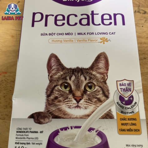 Sữa bột hộp cho mèo precaten 110g