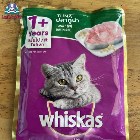 Pate gói whiskas 1+ vị cá ngừ 80g