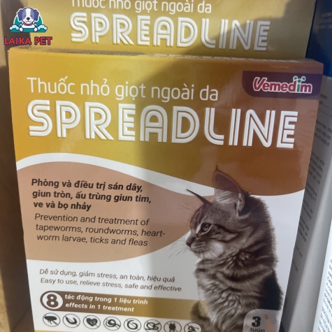Thuốc nhỏ giọt ngoài da speadline 0.8-2.5kg/tuýp