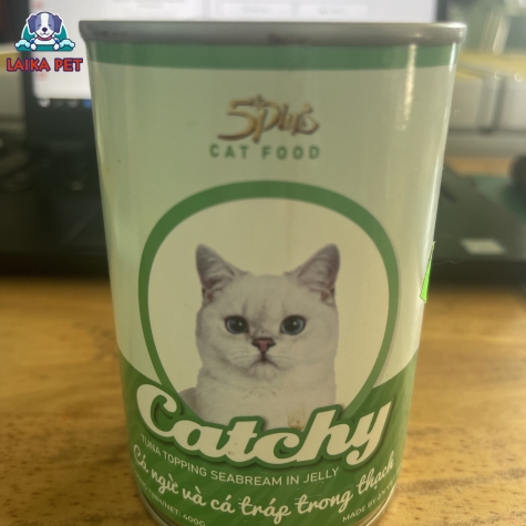 Pate lon catchy cá ngừ và cá tráp trong thạch 400g