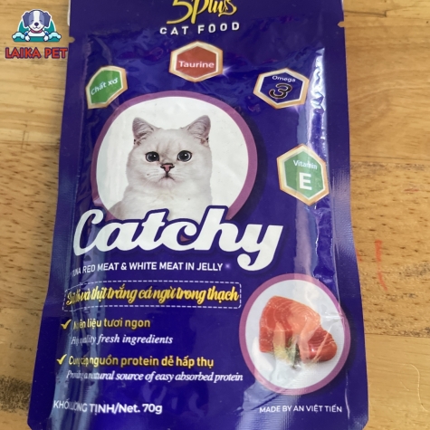 Pate gói catchy vị thịt đỏ và thịt trắng cá ngừ