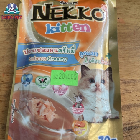 Pate gói nekko kitten vị  cá hồi 70g