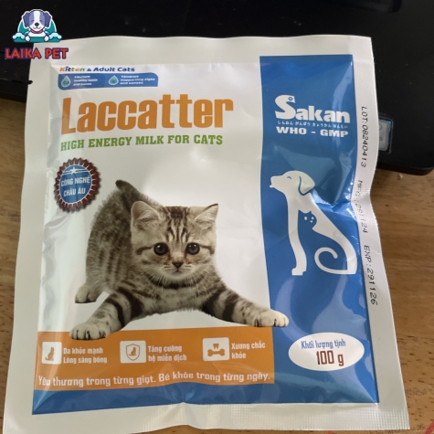 Sữa non laccatter cho mèo 100g
