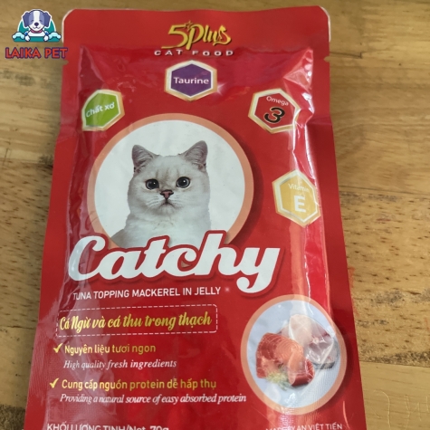 Pate gói catchy cá ngừ và cá thu 