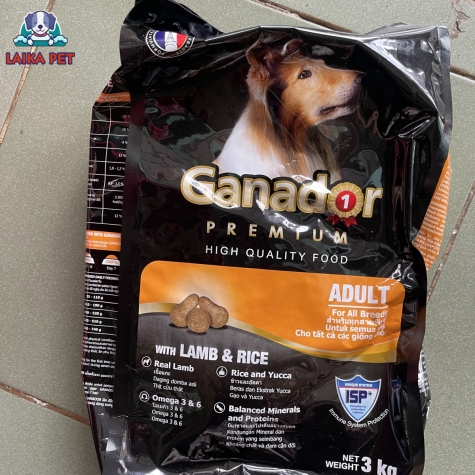 Hạt ganador adult cừu và gạo 3kg