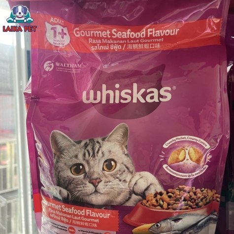 Hạt whiskas adult vị hải sản 1.2kg