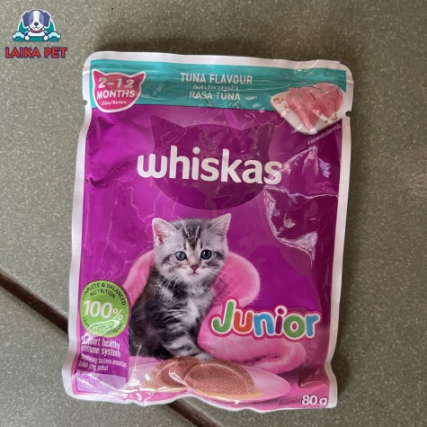 Pate gói whiskas 2-12 tháng vị cá ngừ