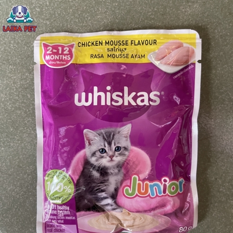 Pate gói whiskas 2-12 tháng vị thịt gà