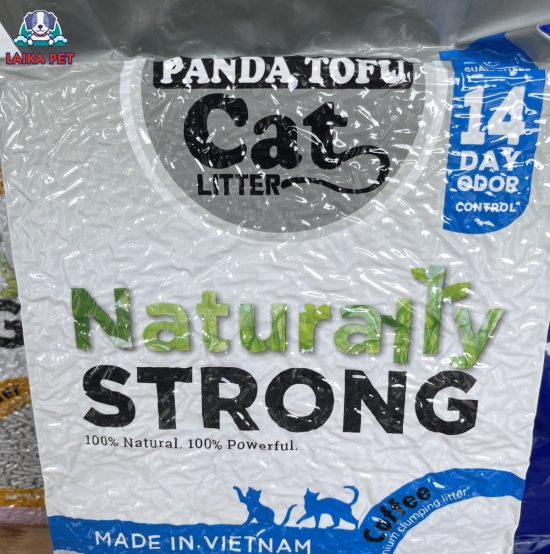 Cát đậu nành panda tofu cà phê 2,4kg-7L
