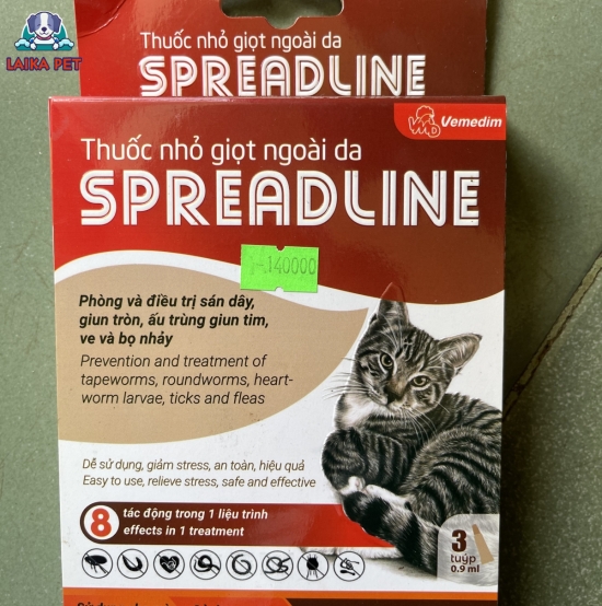 Thuốc nhỏ gáy spreadline 2.5-7.5kg/tuýp