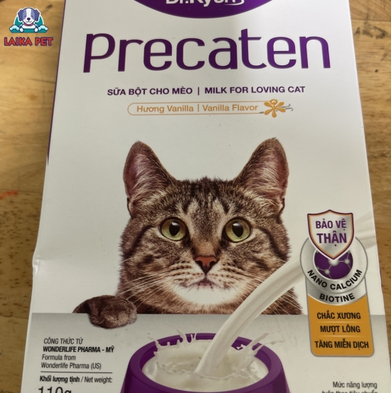 Sữa bột hộp cho mèo precaten 110g