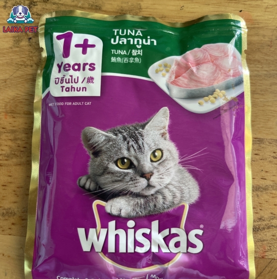 Pate gói whiskas 1+ vị cá ngừ 80g