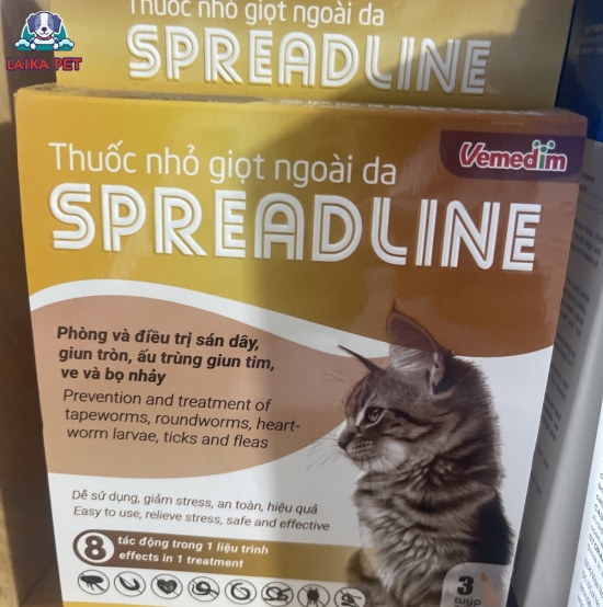 Thuốc nhỏ giọt ngoài da speadline 0.8-2.5kg/tuýp