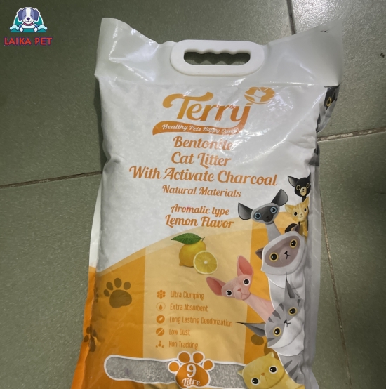Cát terry mix than hoạt tính 9lit