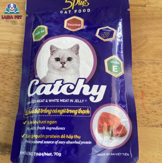 Pate gói catchy vị thịt đỏ và thịt trắng cá ngừ