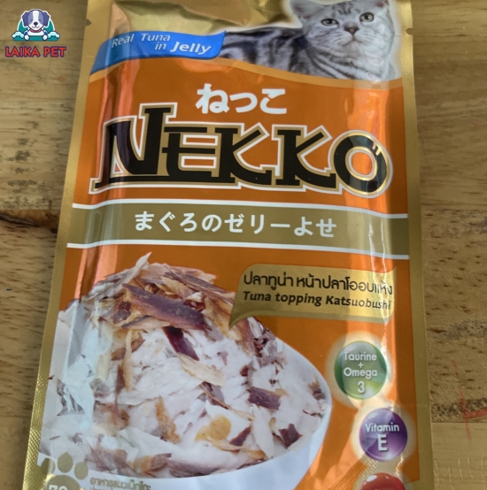 Pate gói nekko vị cá ngừ rắc cá bào 70g