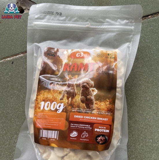 Thịt gà viên sấy khô 100g kamt