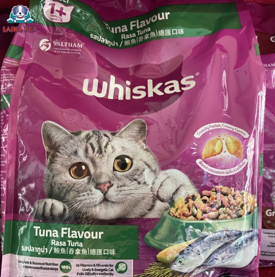 Hạt whiskas adult vị cá ngừ 1.2kg