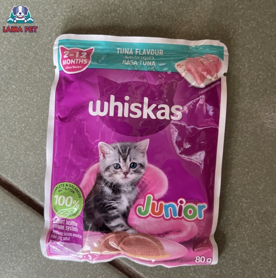Pate gói whiskas 2-12 tháng vị cá ngừ